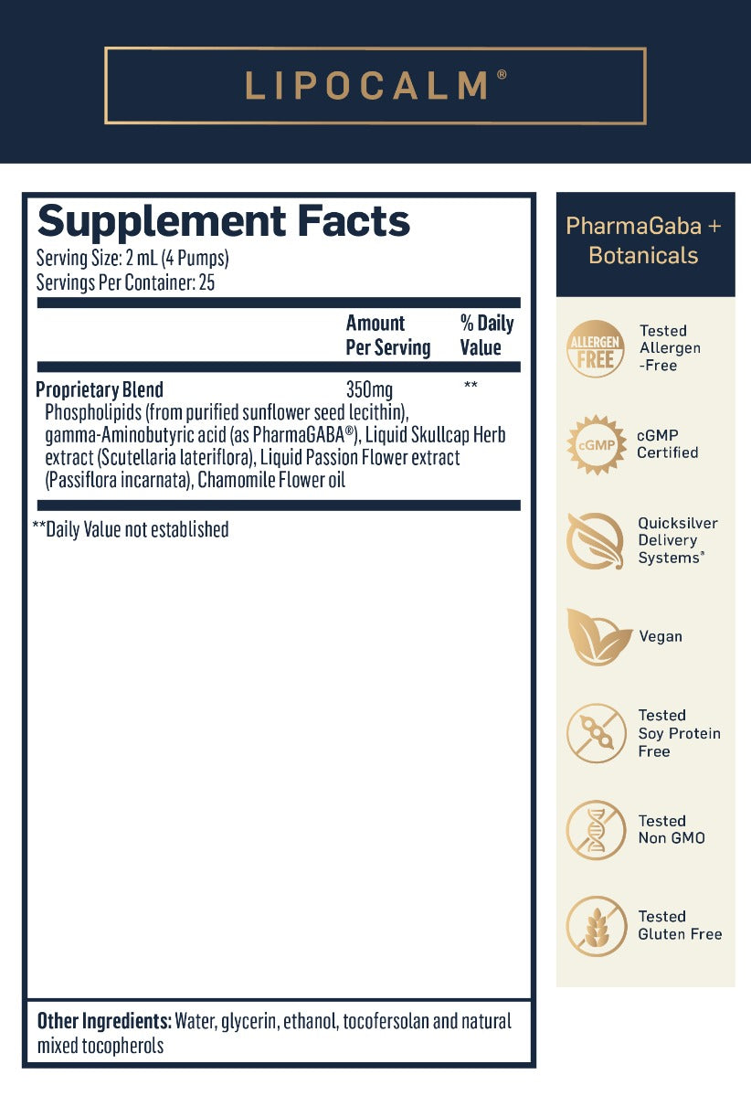Lipocalm - Sleep Formula 50 ml | Quicksilver Scientific Ireland 